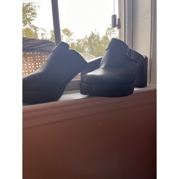 Lucky Brand Women's Odibell Leather Platform Clog sz 12M - Picture 2 of 9